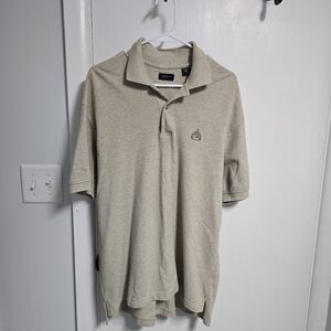Izod Men's Polo Shirt in Light Beige with Embroidered Logo